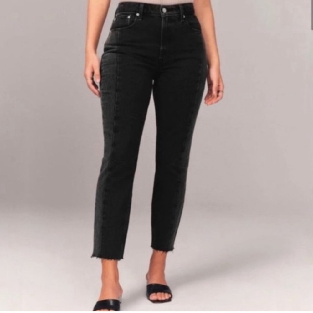 Abercrombie & Fitch Black Straight Leg Jeans